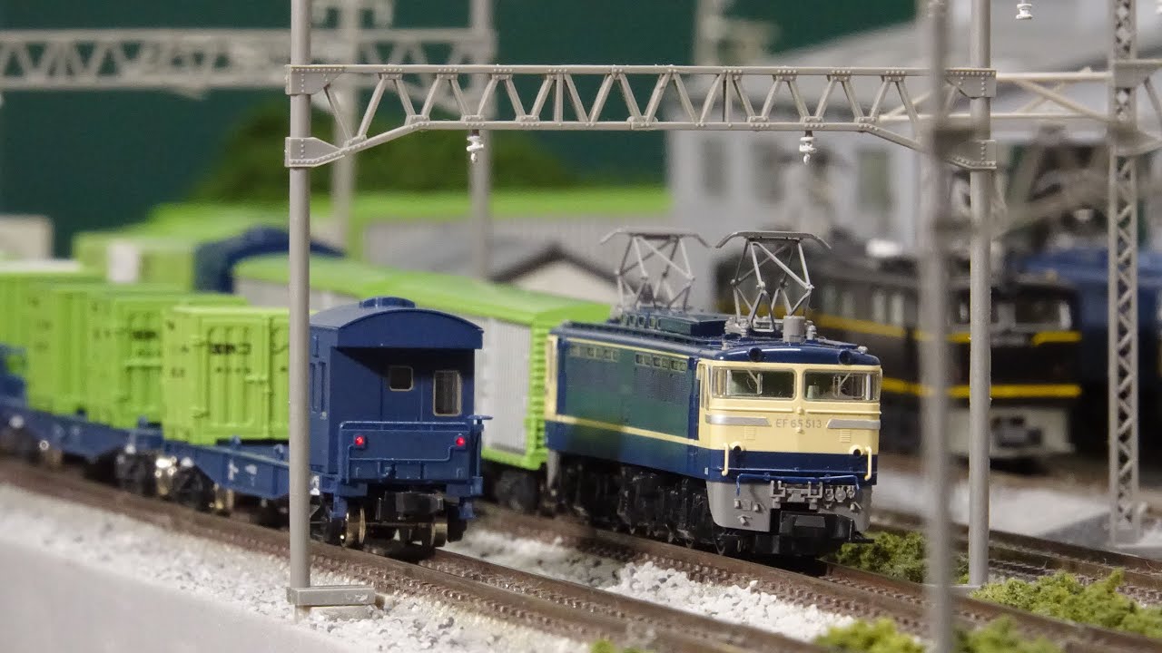 EF65が牽引した時代の10000系高速貨車をNゲージレイアウトで楽しむ！N scale  model railroad layout