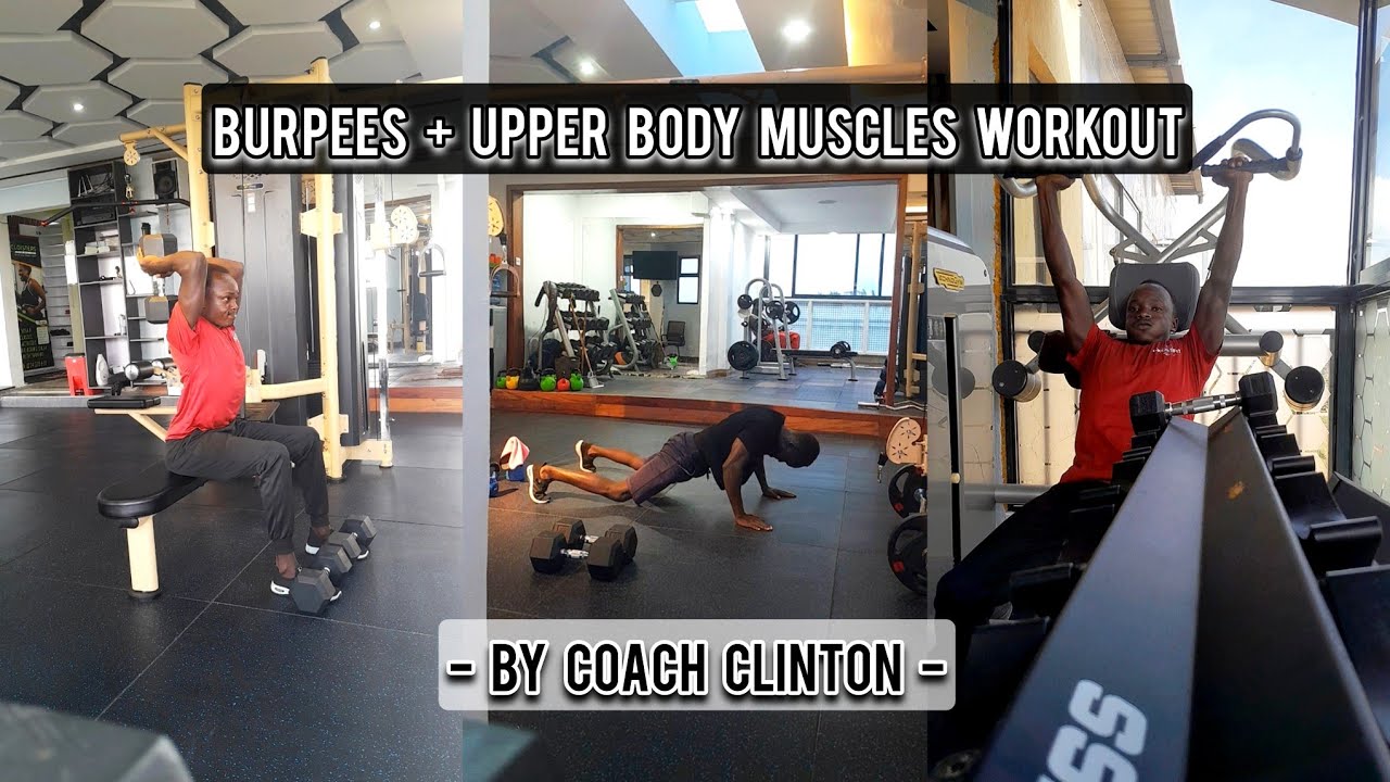 Burpees Exercises + Biceps, Triceps, Chest, Forearms, Shoulders & Lat Muscles Workout. 🏋️‍♀️🔥🏋️‍♀️