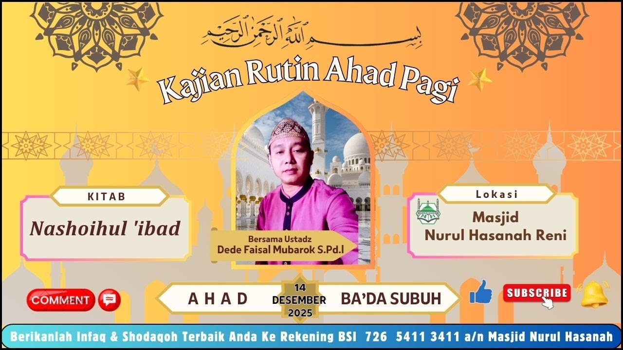 Kajian Rutin Ahad Pagi 14 Desember 2025.