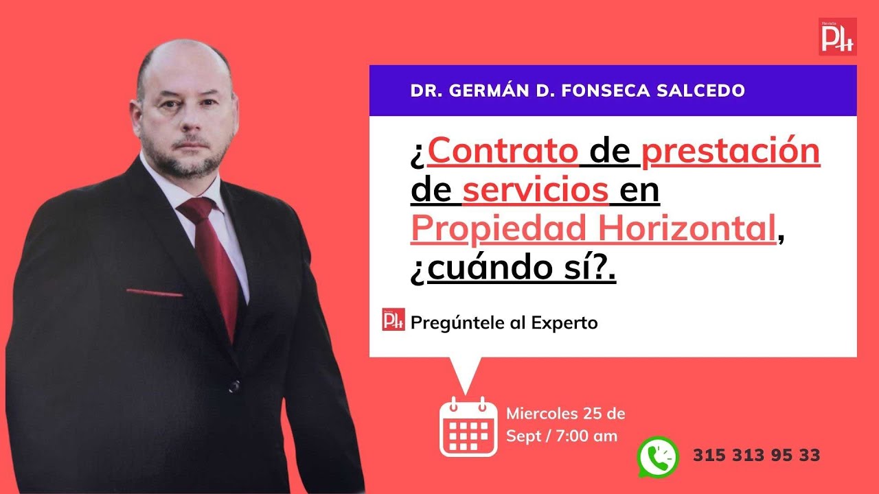 Contrato de prestación de servicios en Propiedad Horizontal,