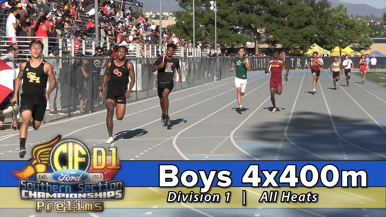 2022 TF - CIF-ss Prelims (D1) -  4x400 (Boys, 4 Heats)