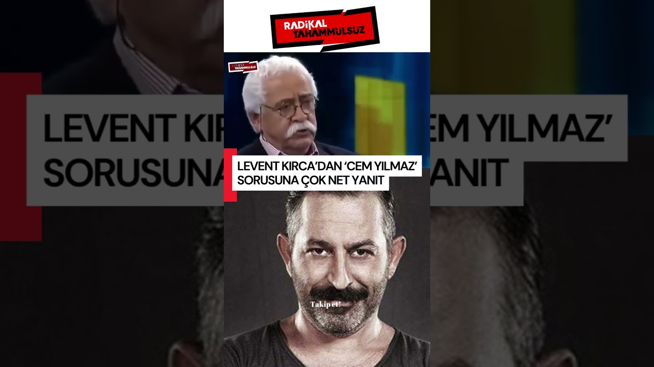 Levent Kırca&rsquo;dan &lsquo;Cem Yılmaz&rsquo; sorusuna &ccedil;ok net yanıt...