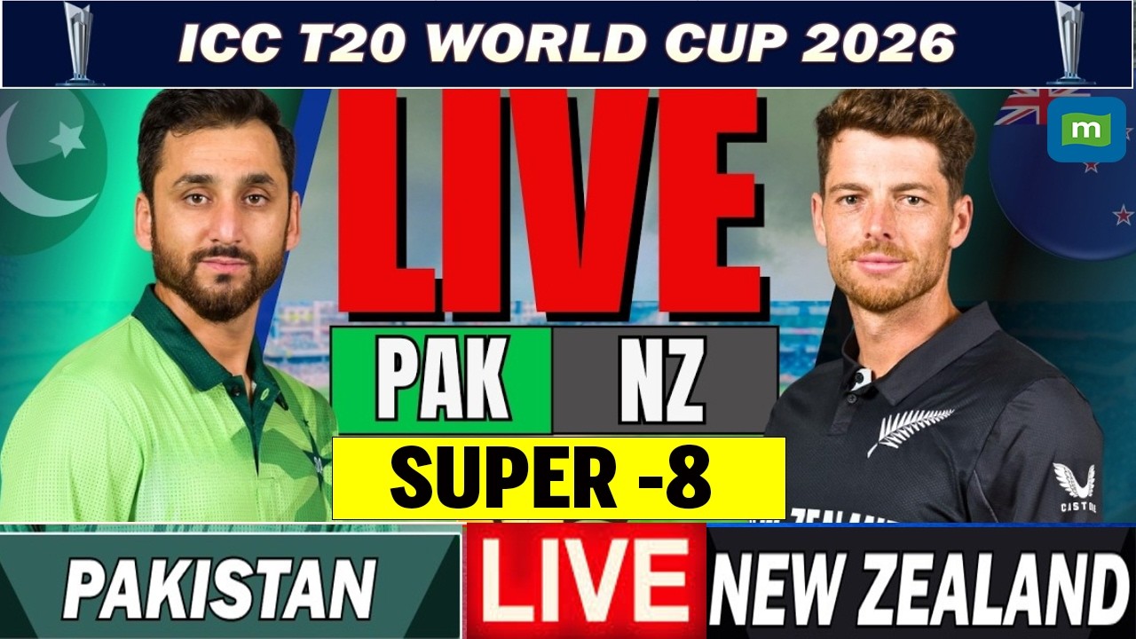 🔴 Live : Pakistan vs New Zealand Super 8 T20 World Cup 2026 |  PAK vs NZ Live Match Score Updates