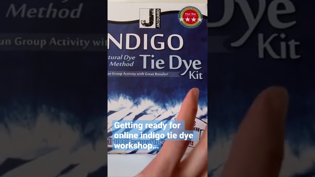Indigo tie dye shibori workshop 