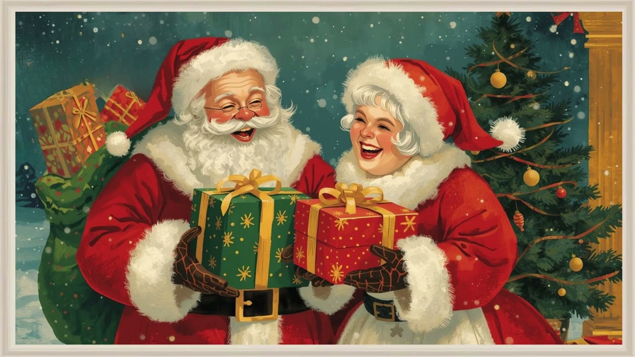 Mr and Mrs Clause / 4k / Wallpaper / Screensaver / TV Art / Frame Art / Santa