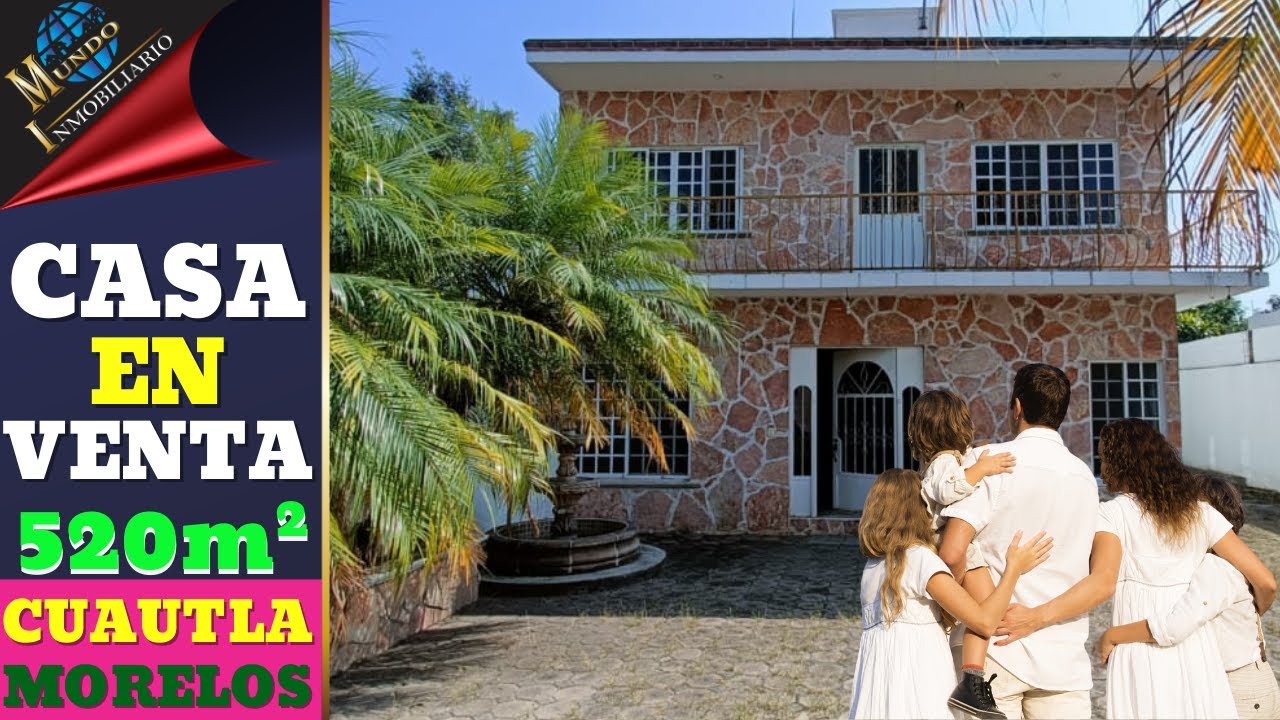 Casa Con 520m² De Terreno y 4 Recamaras En CUAUTLA MORELOS