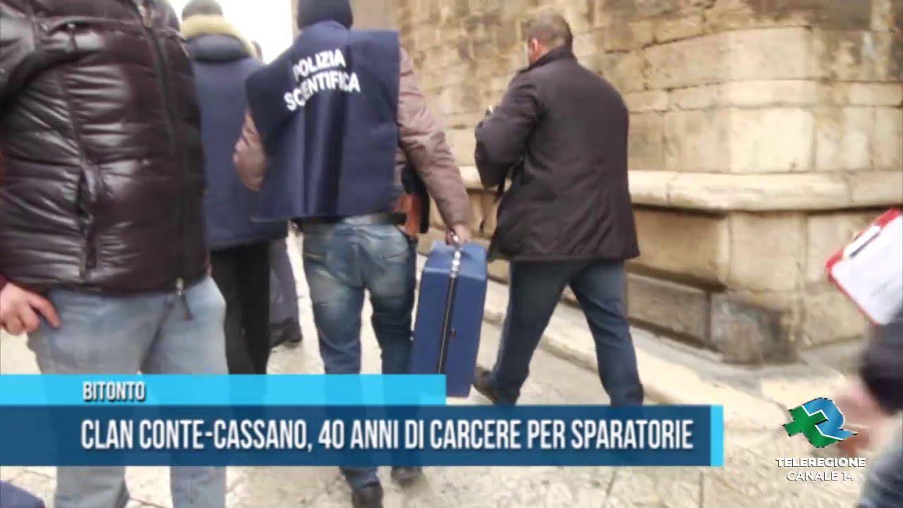 BITONTO | CLAN CONTE-CASSANO, 40 ANNI DI CARCERE PER SPARATORIE