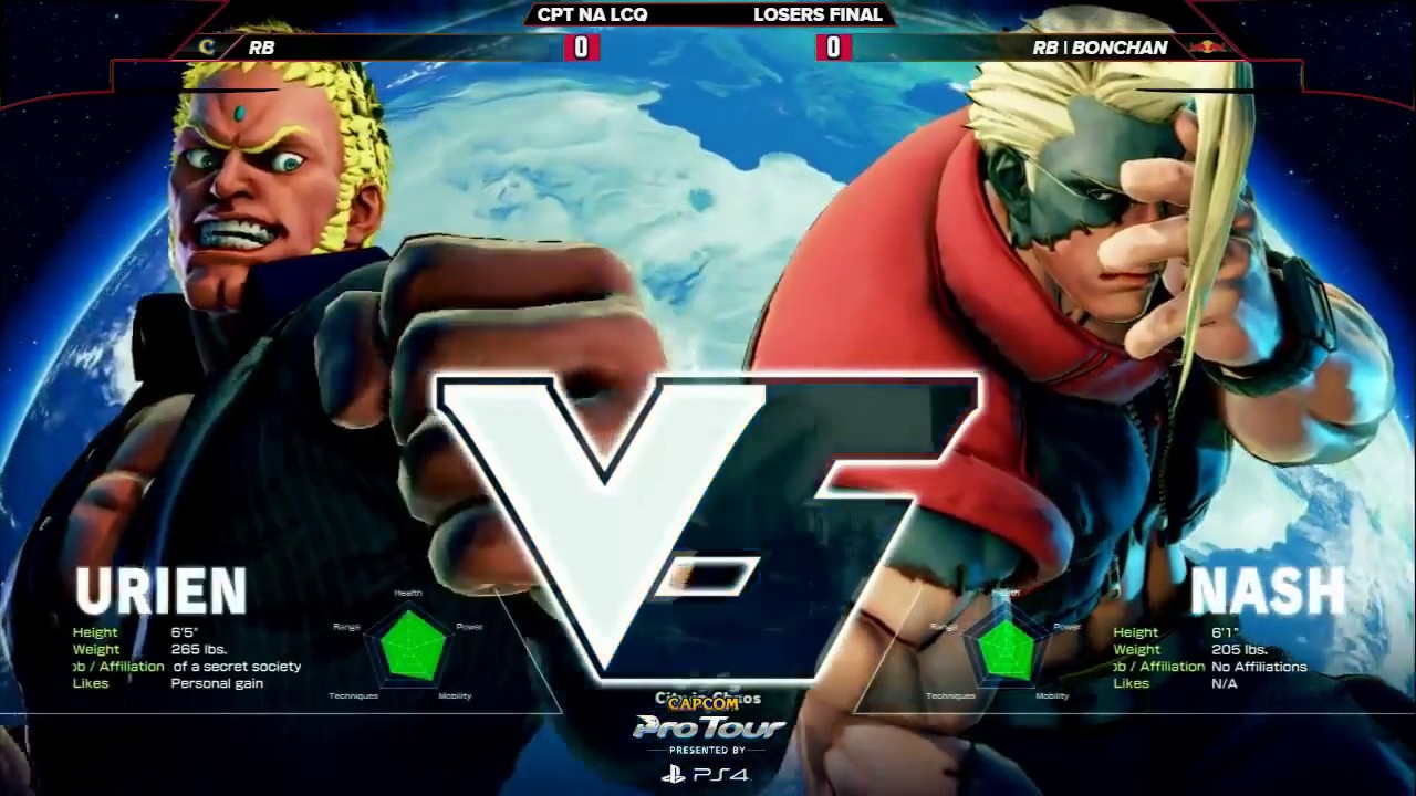 SFV: RB vs RB|Bonchan - Red Bull Battle Grounds Loser Finals - CPT 2016