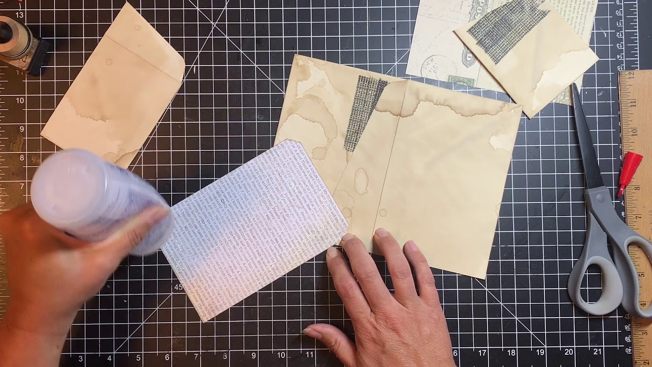Create with Me - Envelope Folio (Part 1) - stash busting envelopes and book pages!