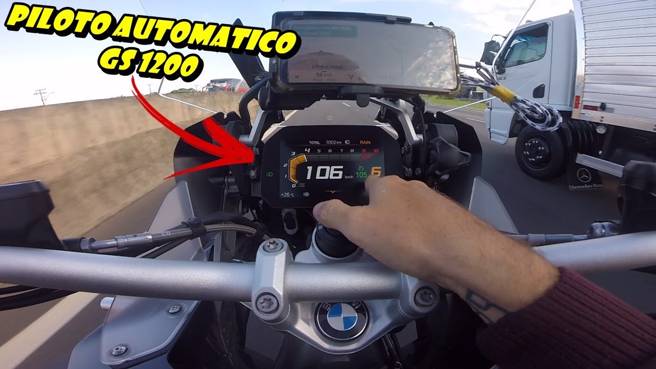 PILOTO AUTOMATICO GS 1200 # MOSTRANDO TODO FUNCIONAMENTO NA PISTA