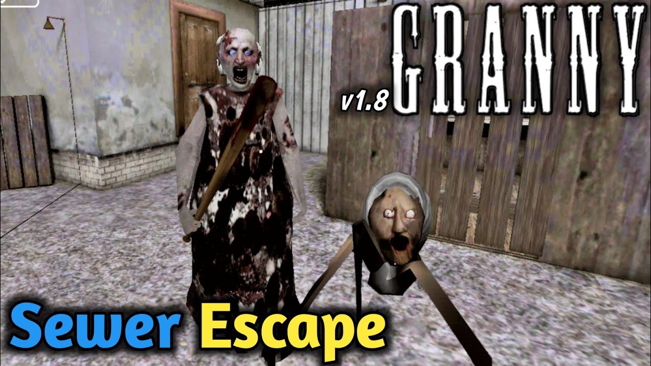 Granny Changer Mode | Sewer Escape Full Gameplay | Granny's face changed with spider angeline