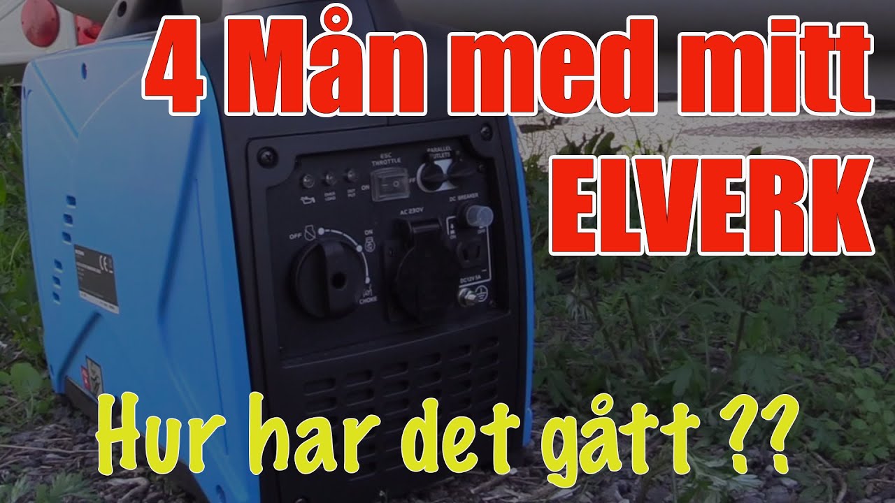 Biltemas Elverk i husbilen - efter 4 månader, uppfyller detta billiga elverk verkligen mitt behov ?