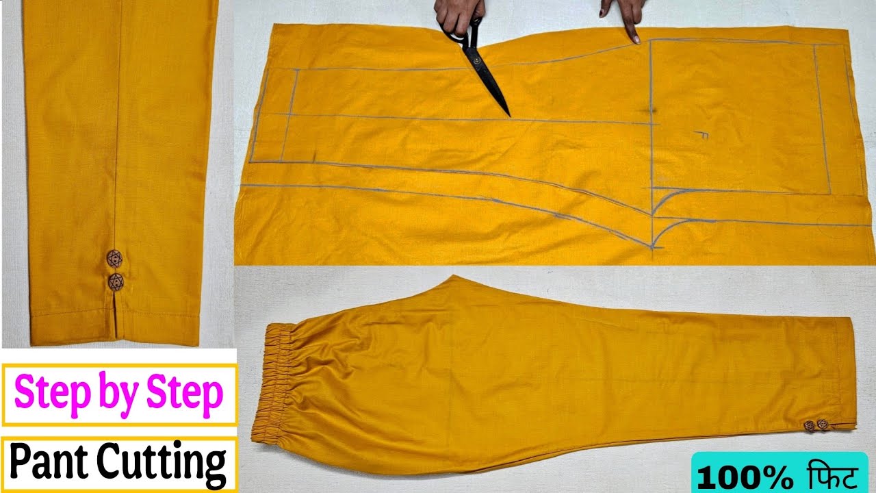 Very Easy Ladies Pant Cutting and Stitching/Palazzo Pant Cutting & Stitching/Beginners Tips/Tricks 