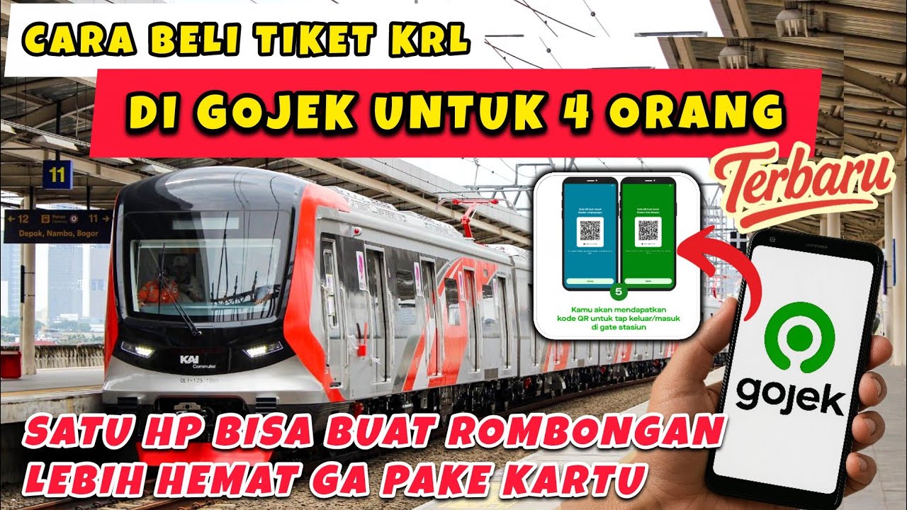 CARA BELI TIKET KRL DI GOJEK UNTUK 4 ORANG