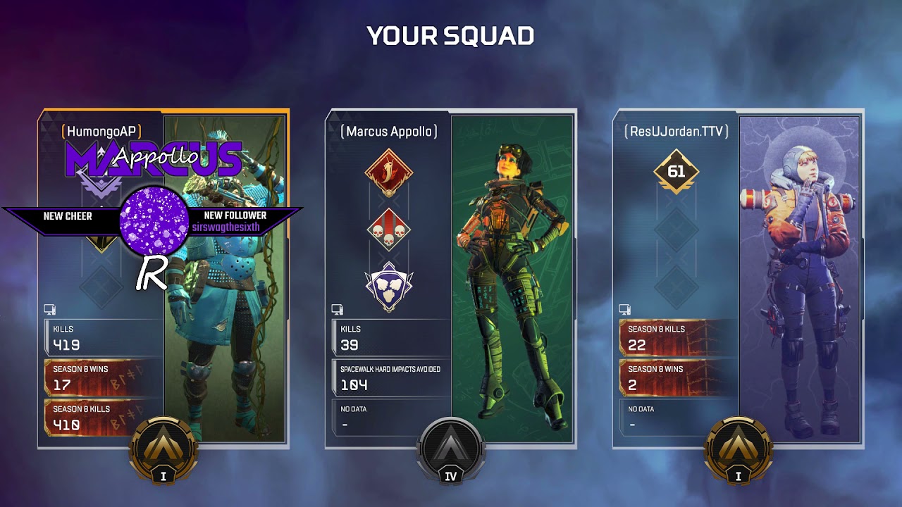 Competitive Wins with ResU Jordan| Apex Legends Stream Highlights