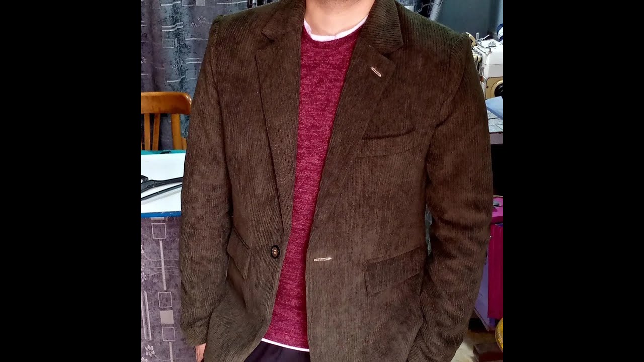 قص جاكت البدله الرجالي كامل