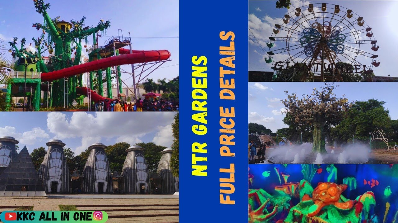 NTR gardens Hyderabad |NTR memorial|thrill rides and many more|location and price's in description 