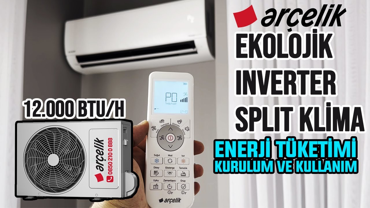 Arçelik Ekolojik Inverter Klima | 12325 | Enerji Sarfiyatı | Kurulum ve Kumanda Kullanımı