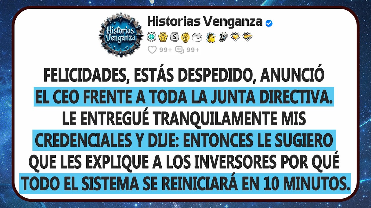 Felicidades, Estás Despedido, Anunció El CEO Frente A Toda La Junta Directiva...