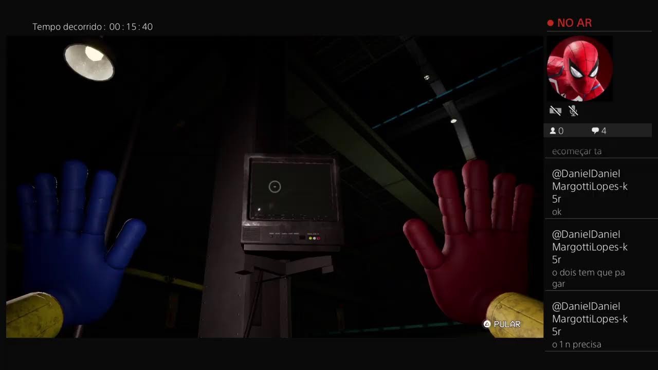 Jogando Poppy playtime capítulo 1