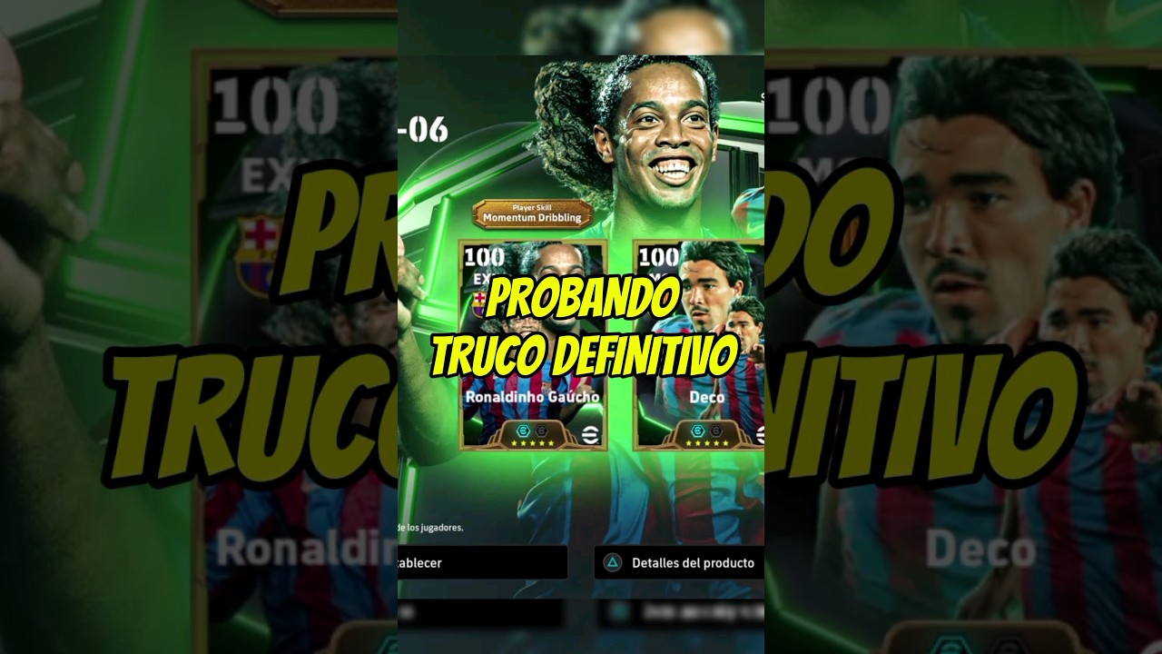 TRUCO DEFINITIVO para SACAR a RONALDINHO #EFOOTBALL