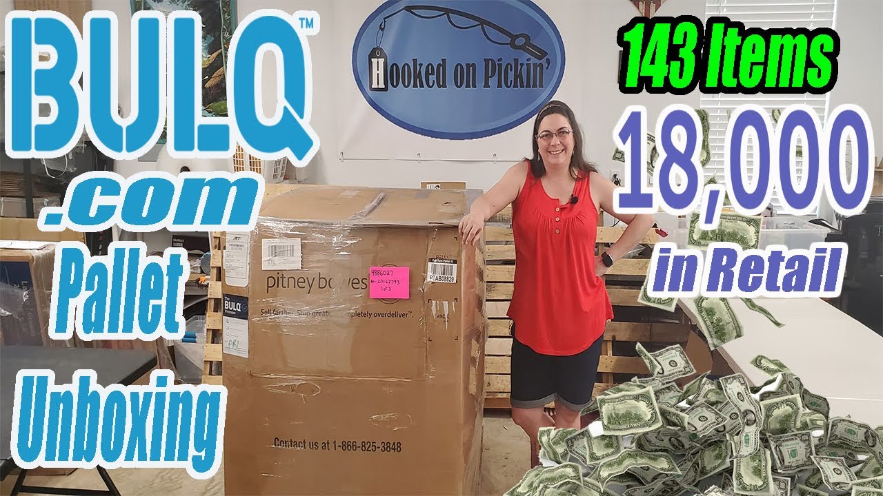 Bulq.com Pallet Unboxing - I found the Craziest thing ever! Over $18,000 in Retail - 143 Items