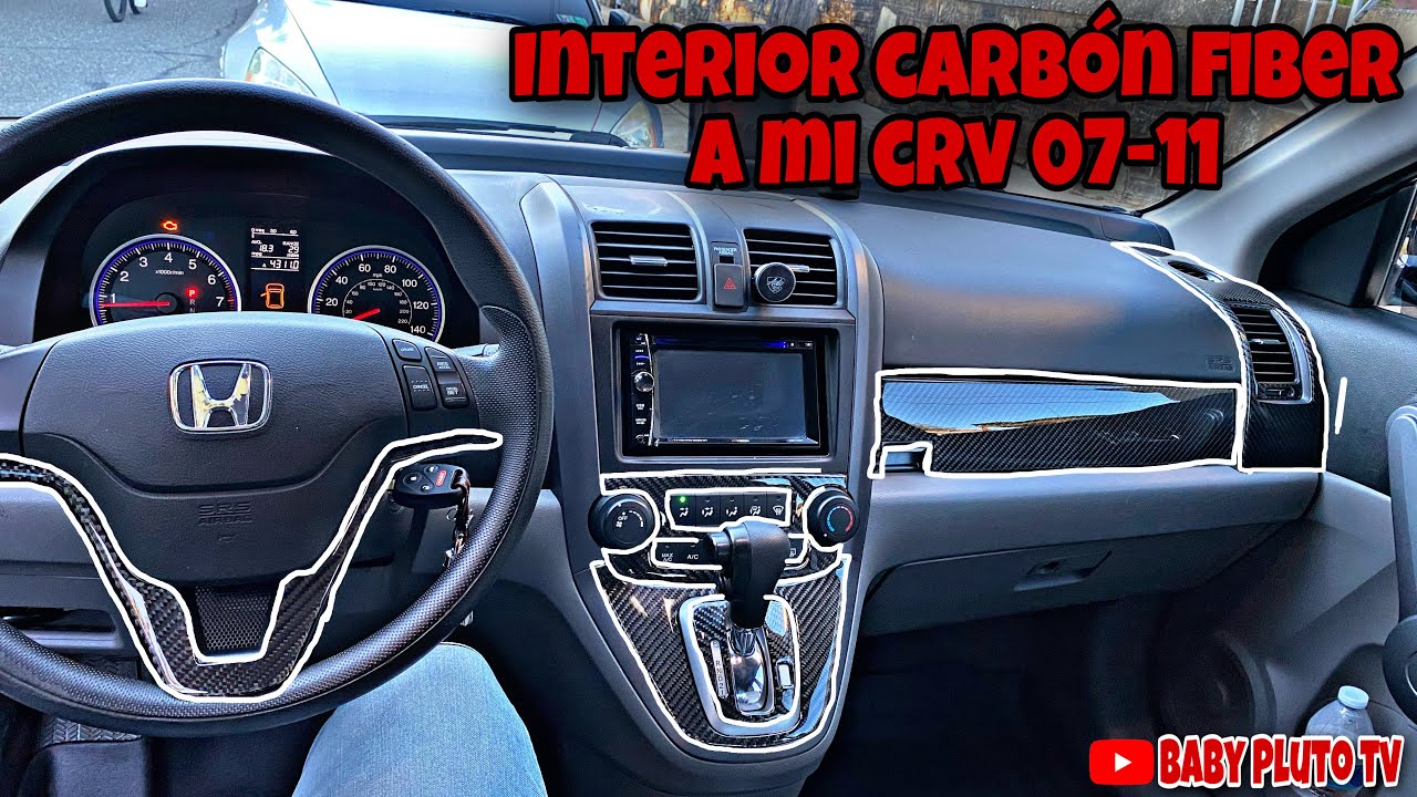 INSTALANDO INTERIOR CARBÓN FIBER A MI HONDA CRV 2007-2011￼