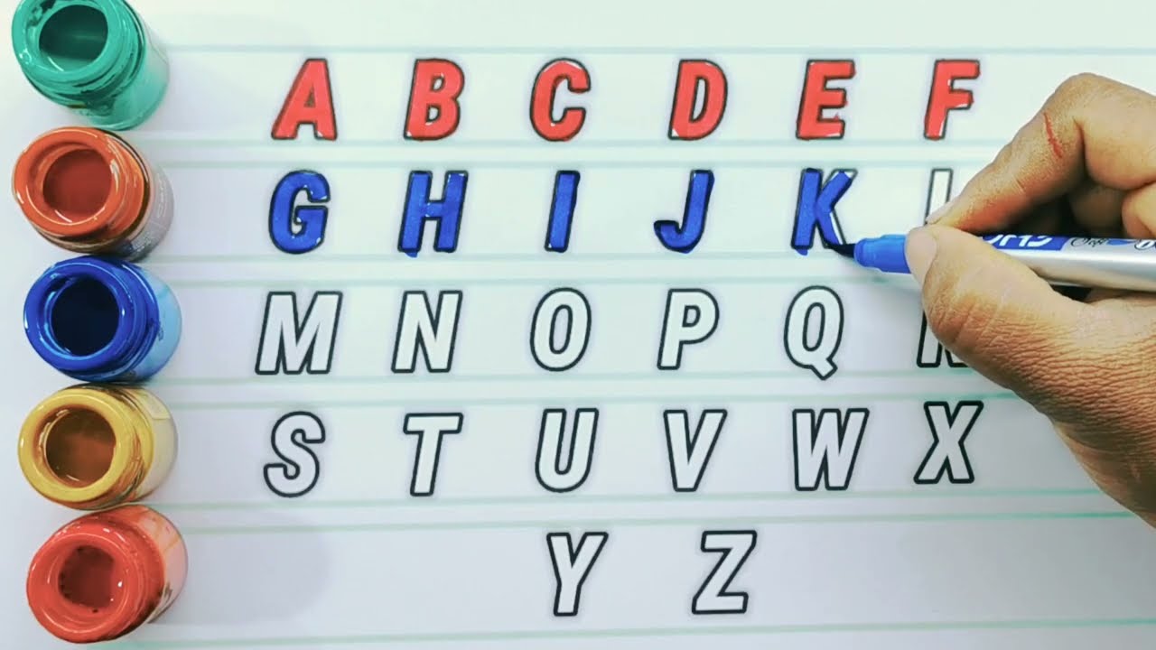 ABCD Colours TV 🙋✍️ | Alphabet Writing for Kids | ABC for Kids | Alphabet & Colours for Children