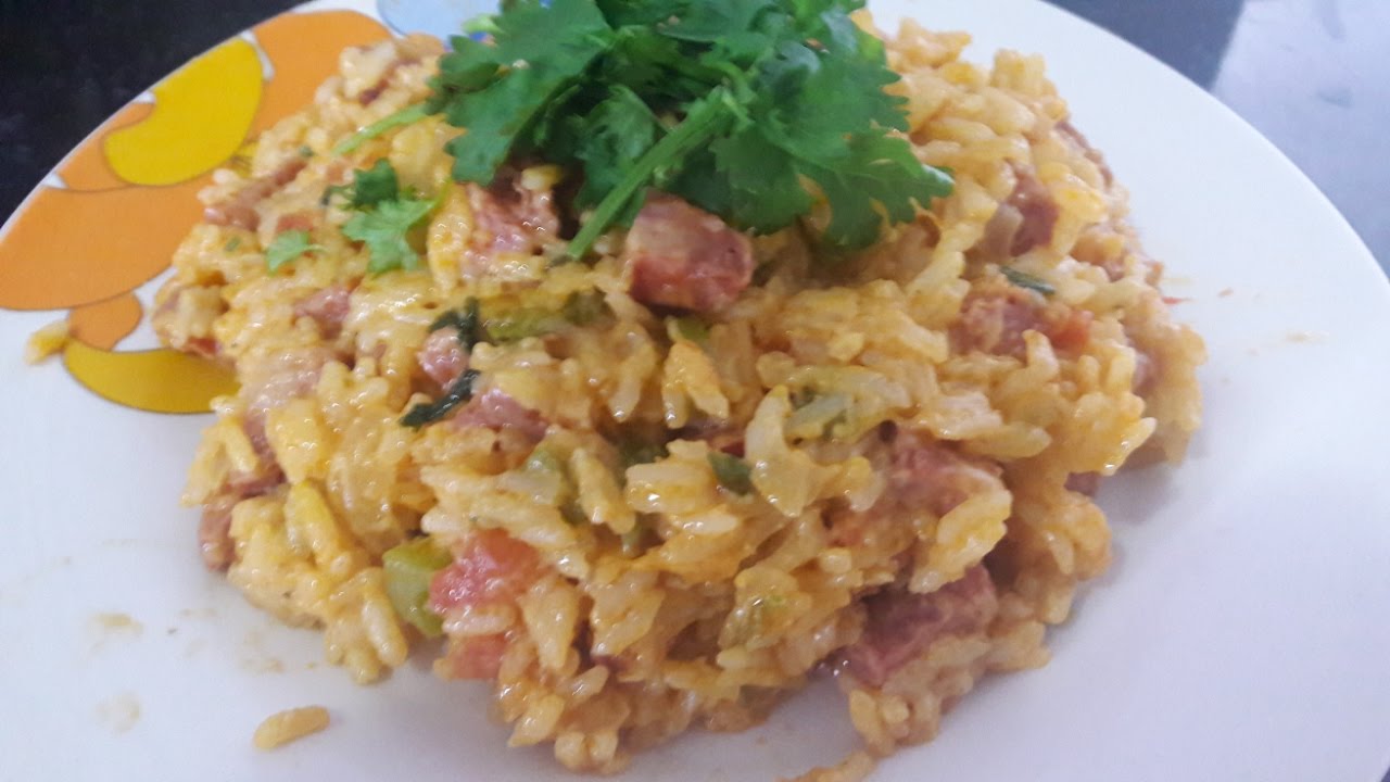 Risoto cremoso de calabresa, (do poder).