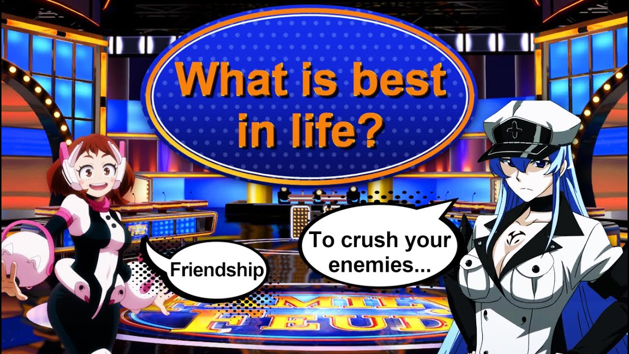 Craziest ANIME FAMILY FEUD Game.