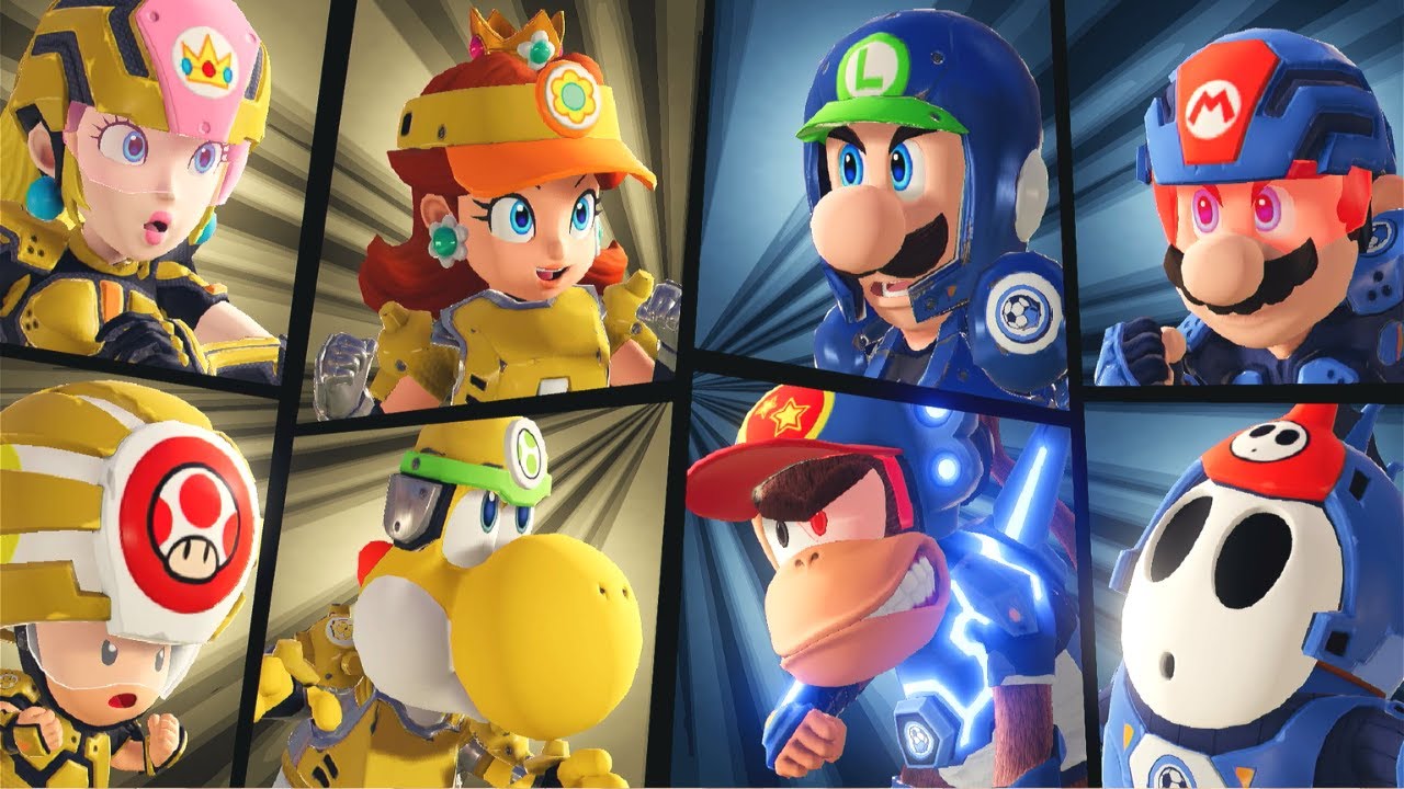 Princesses VS Mario and Luigi - MARIO STRIKERS BATTLE LEAGUE