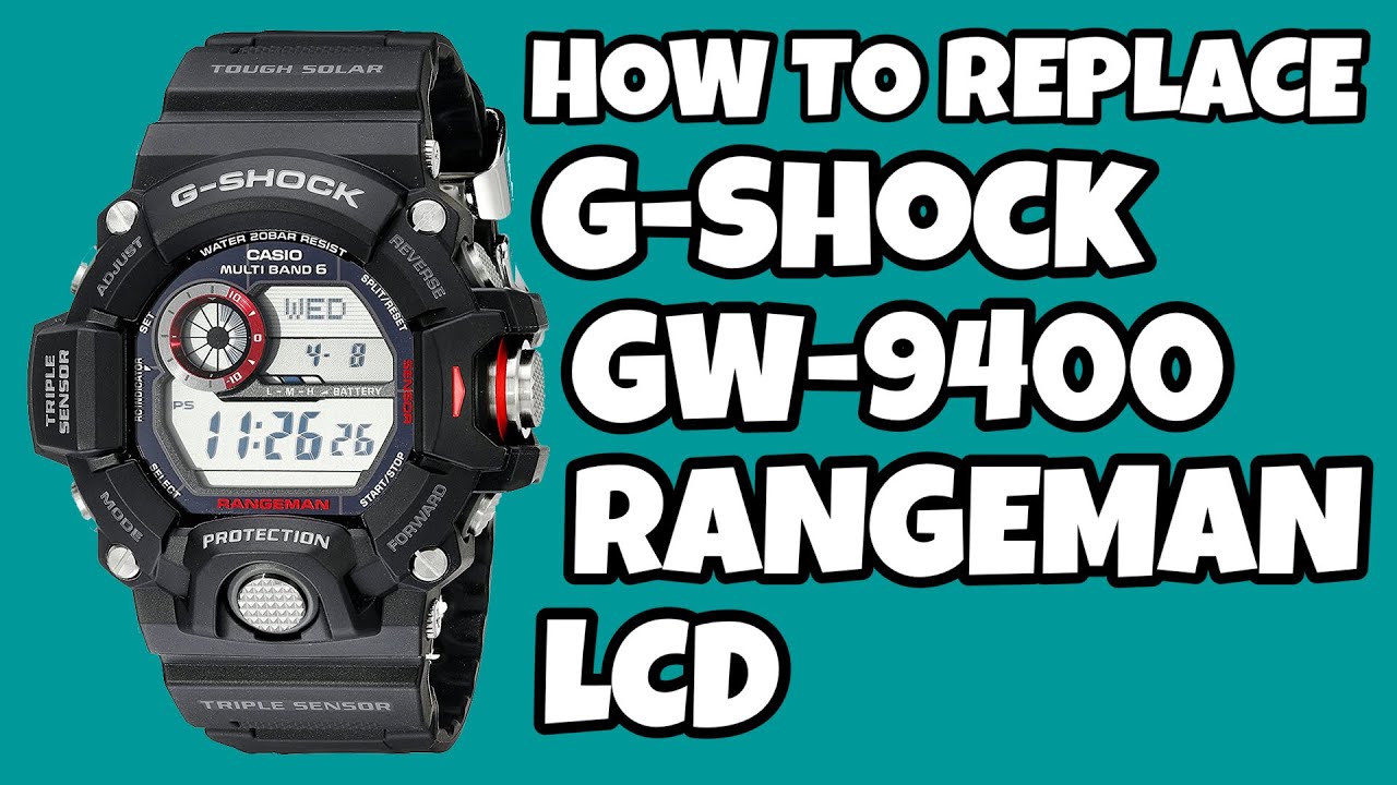 How To Replace G-Shock GW-9400 Rangeman LCD in 15 Minutes