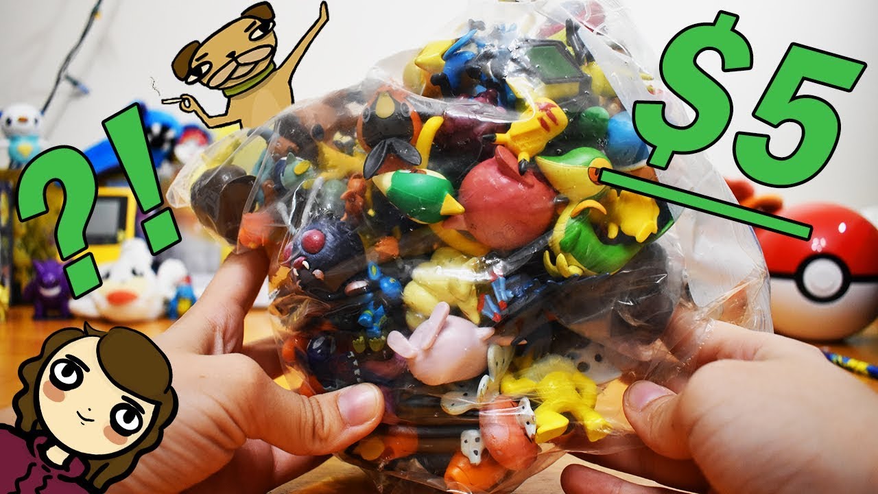 $5 Dollar Bag of Thrift Store Pokemon Figures!