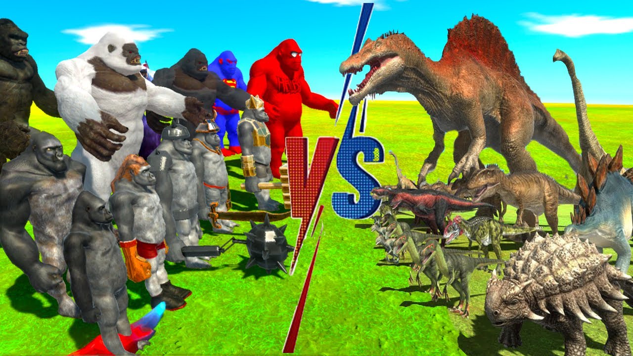MUTANT PRIMATES GROWING UP LEVEL vs CARNIVORES DINOSAURS CHALLENGE - ARBS