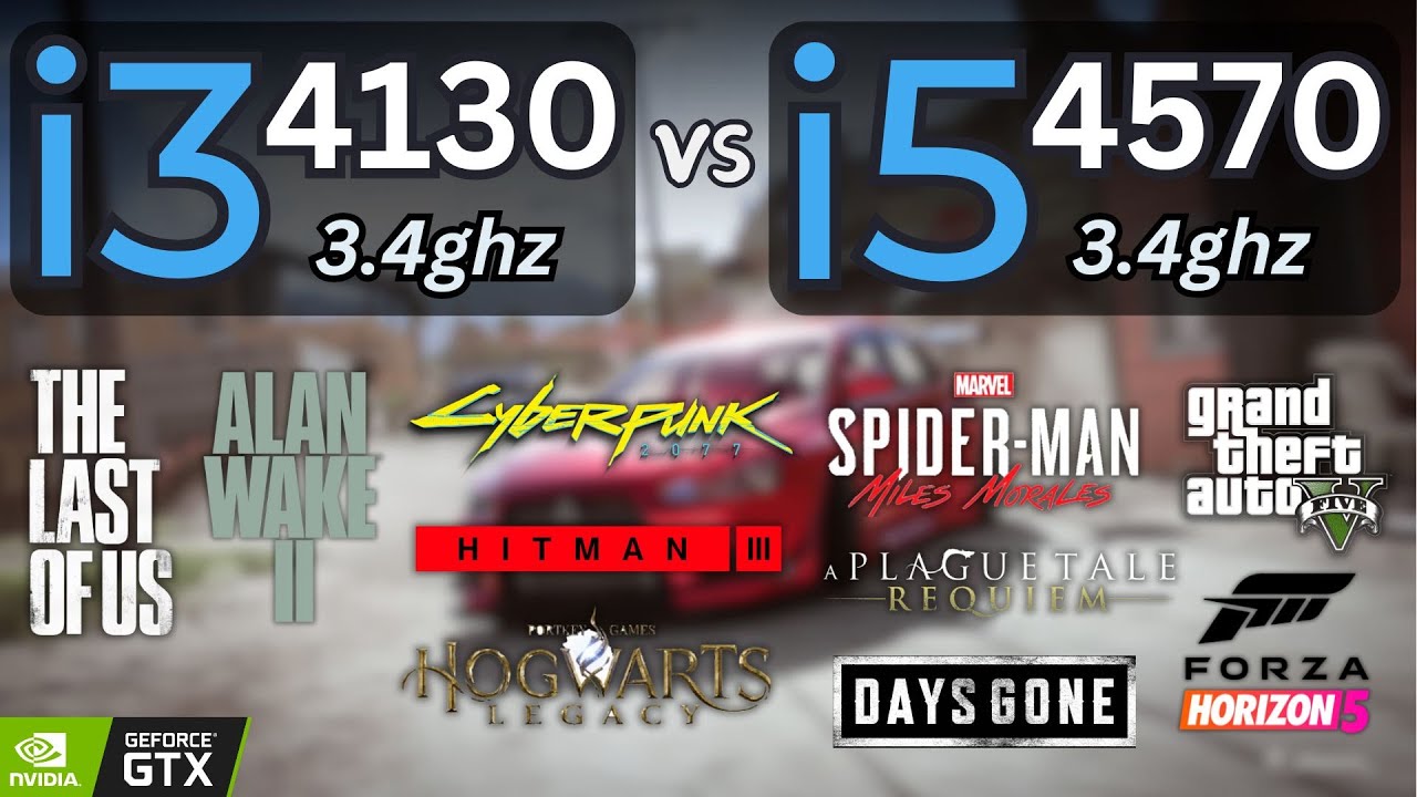 i3 4130 vs i5 4570 Tested in 15 Games (2024) | 1080p