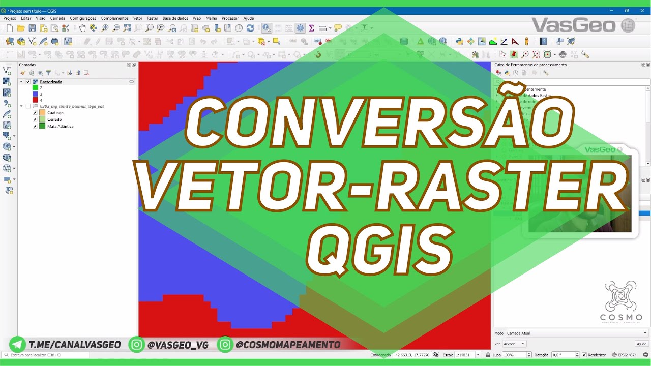 Converter Vetor para Raster no QGIS |Tutorial