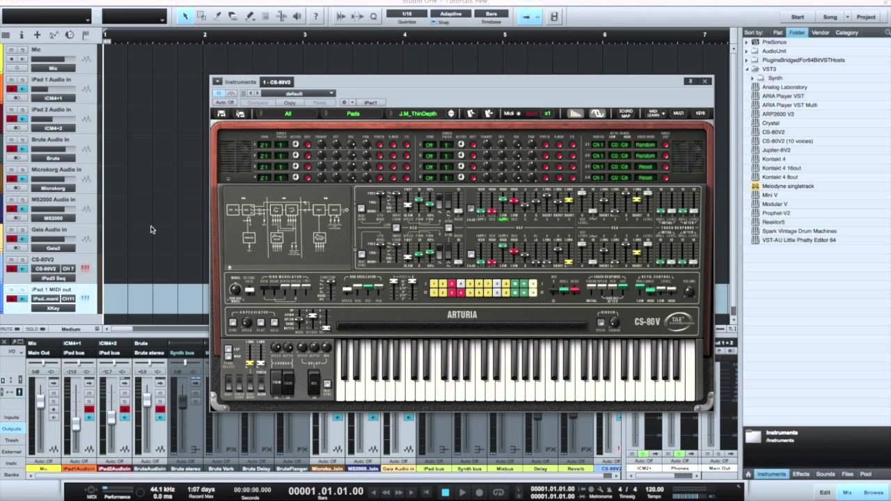 Routing MIDI through hardware connected to the iConnectMIDI4+