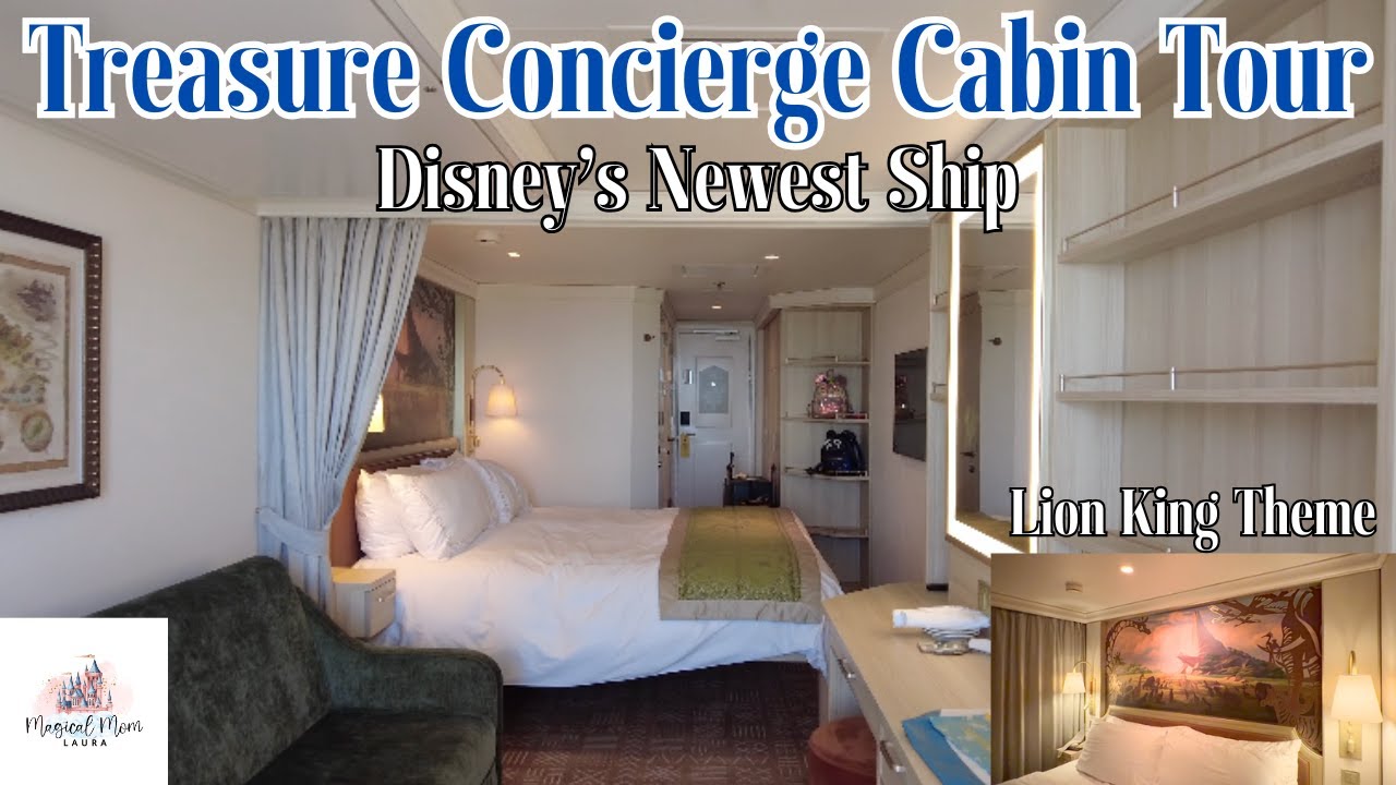 Disney Treasure Concierge Cabin 12532 Verandah Lion King Themed Stateroom #disneytreasure #disney