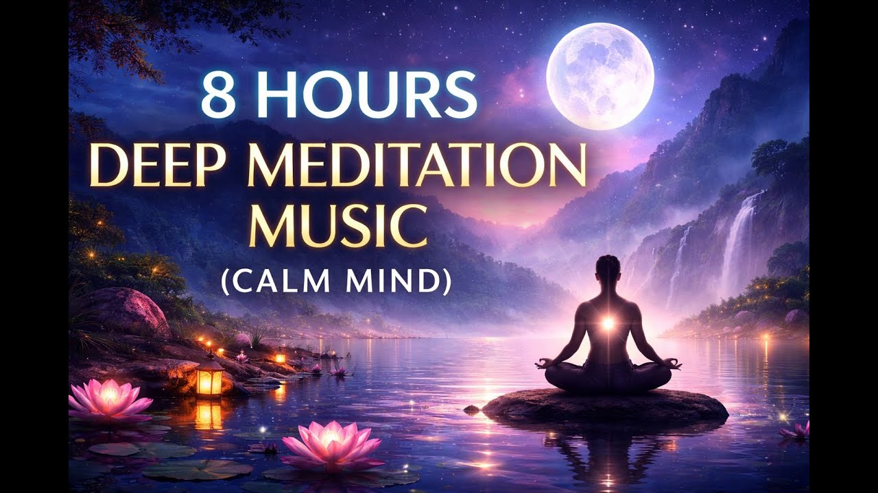 8 Hours Deep Meditation Music 🌙 Calm Mind, Stress Relief, Sleep & Inner Peace