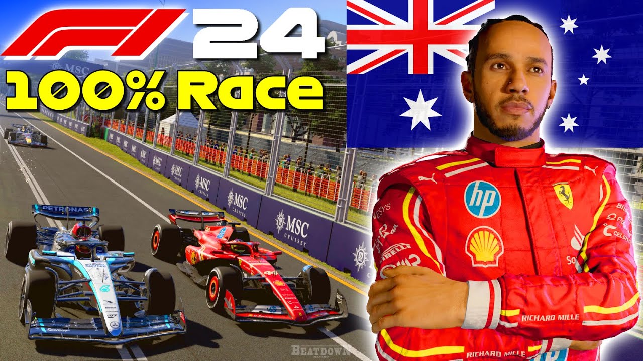 F1 24 - Hamilton Goes To Ferrari #3: 100% Race Australia