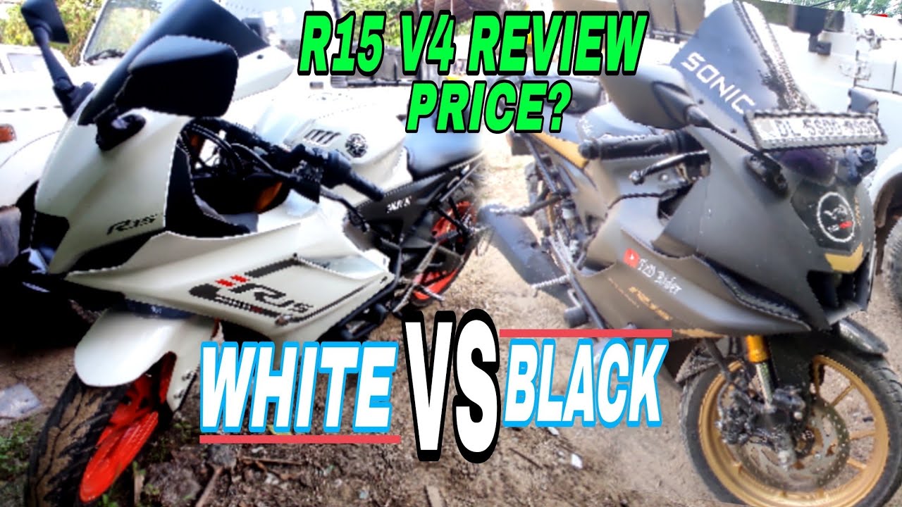 R15 V4 WHITE COLOUR VS BLACK 2024🔥|REVIEW|DISADVANTAGES|PRICE? 