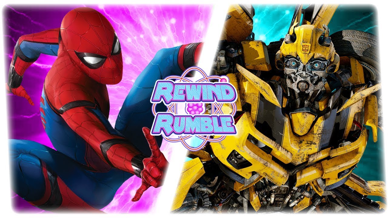 SPIDER-MAN vs BUMBLEBEE! (Avengers vs Transformers 3D Animation) | REWIND RUMBLE!