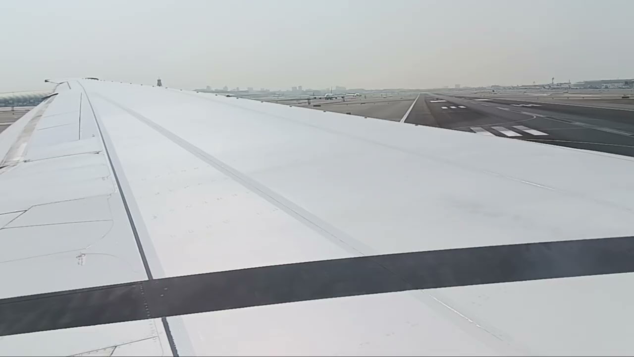Emirates takeoff from Dubai to Chennai