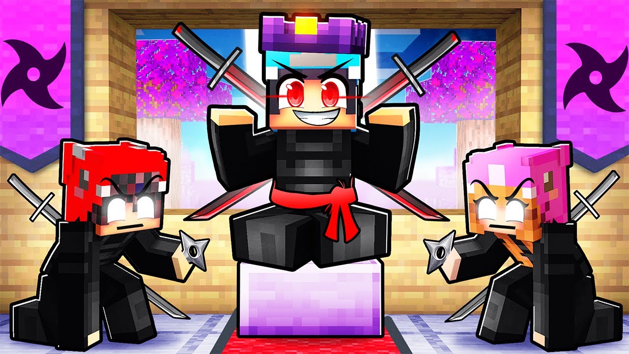 Becoming a NINJA KING to SAVE CRAZY FAN GIRL in Minecraft!