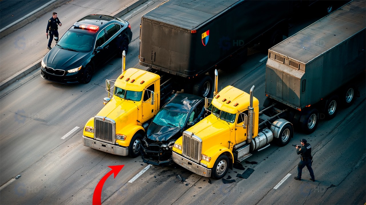Дальнобойщики ПРЕКРАЩАЮТ ПОЛИЦЕЙСКУЮ ПОГОНЮ