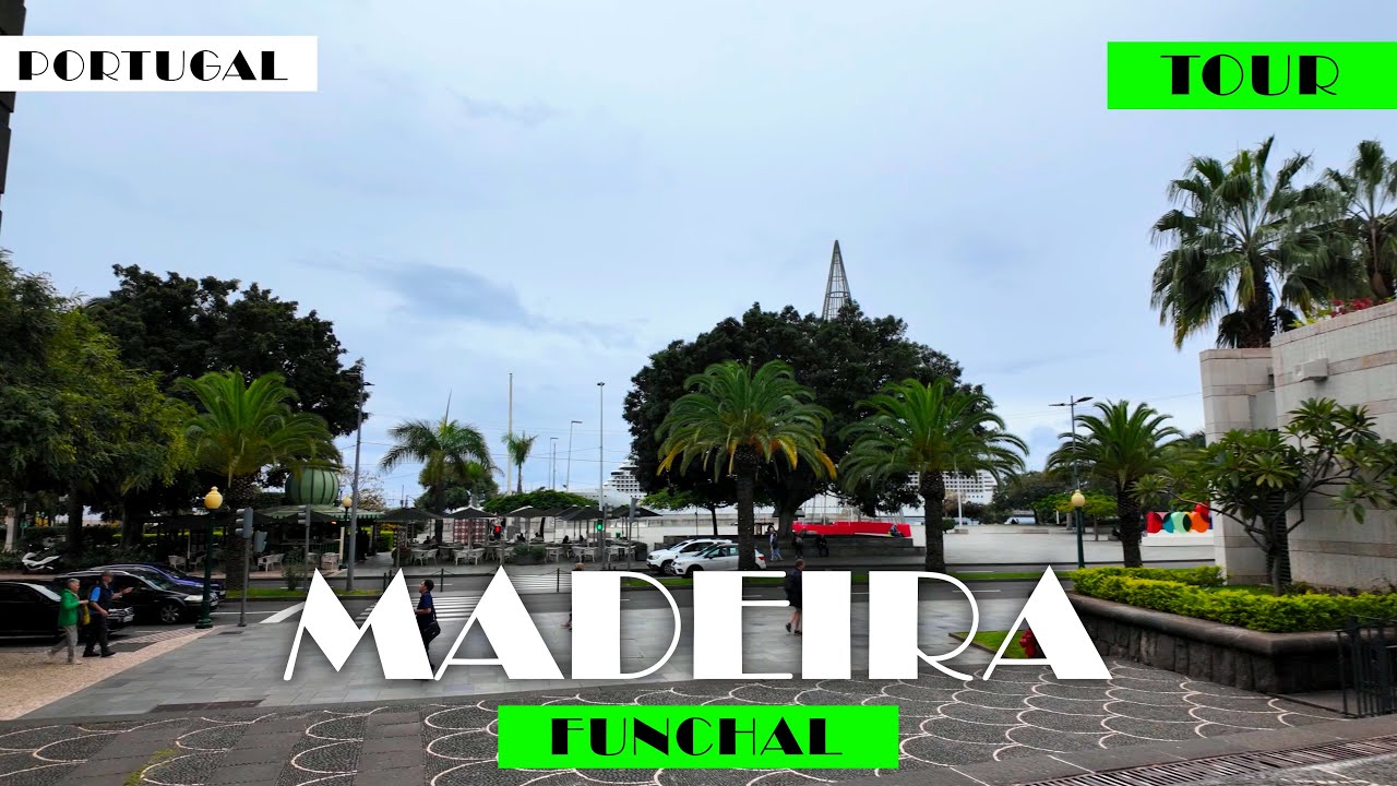4K MADEIRA FUNCHAL | Complete City Tour from Streets to Seafront