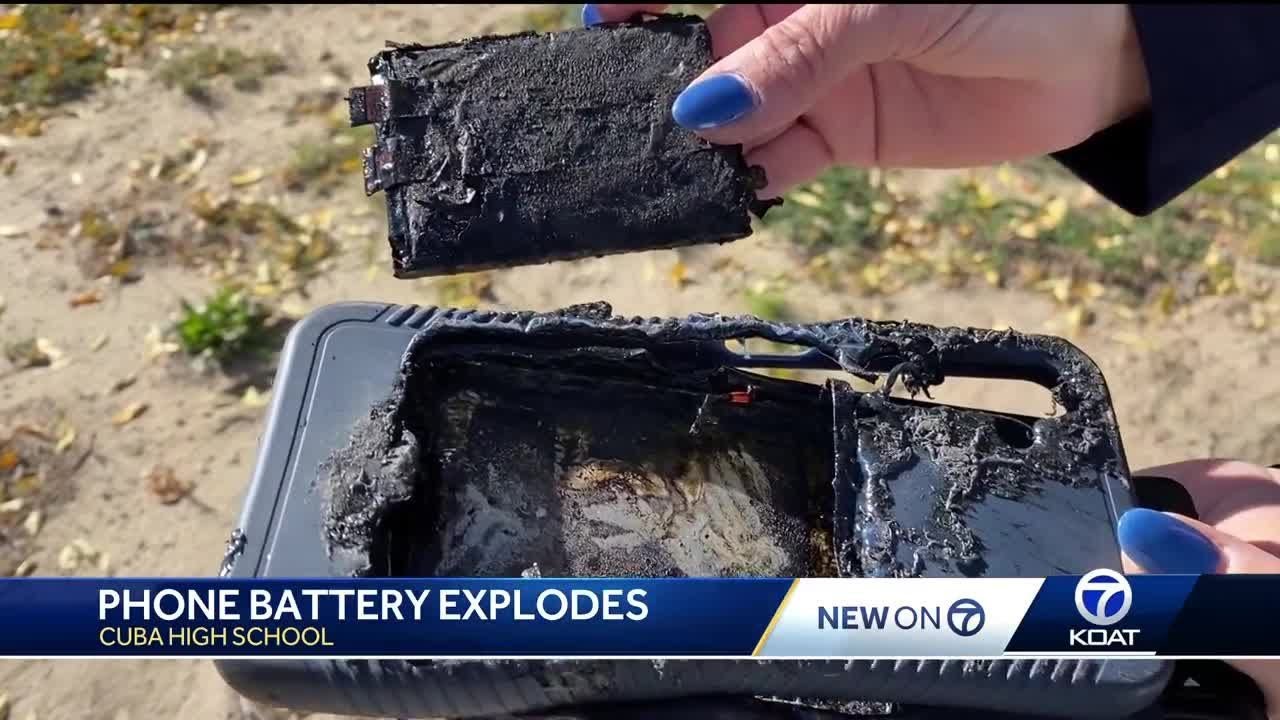 Cellphone battery explodes at Cuba High School