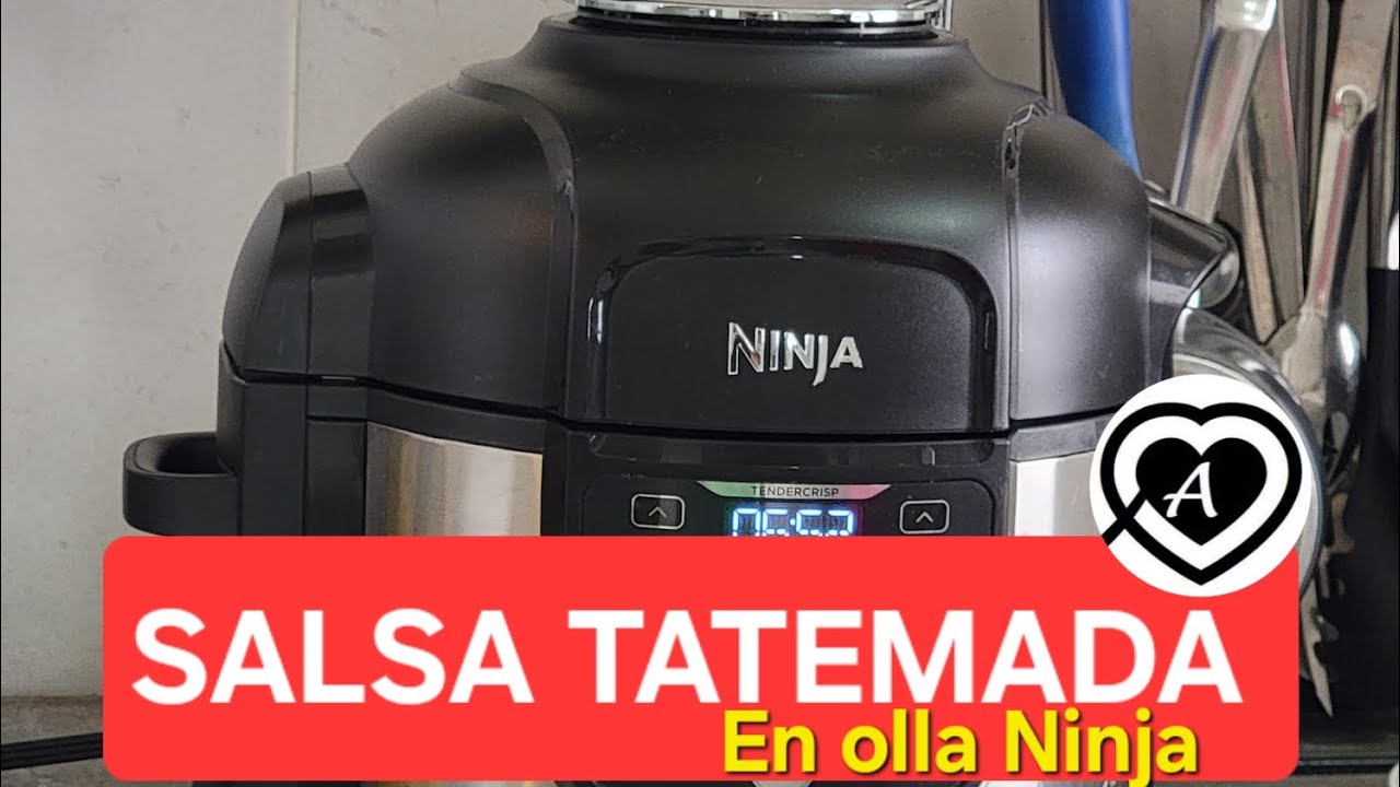 Salsa tatemada o asada hecha en olla Ninja foodi