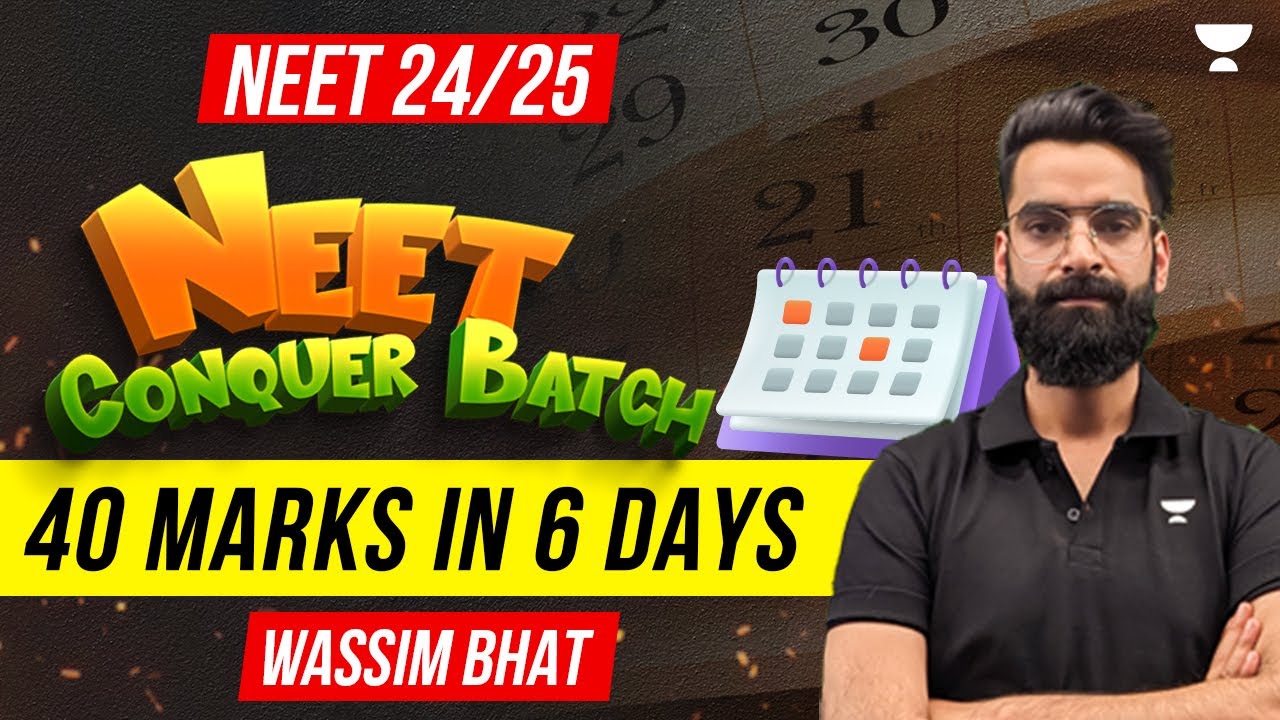 40 Marks in 6 Days | Neet Conquer Batch | NEET 2024 2025
