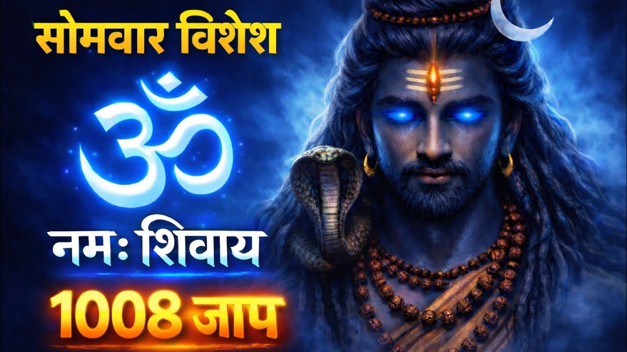 सोमवार विशेष 🔱 | ॐ नमः शिवाय 1008 जाप 🙏 | सुनते ही चमत्कार | Lord Shiva Mantra